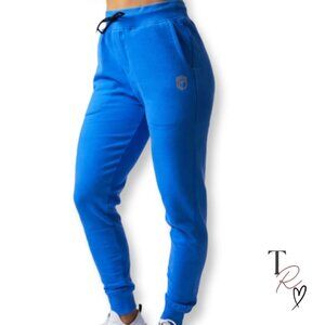 Born Primitive NWT Unmatched Fleece Lined Joggers in Royal Blue Size Medium